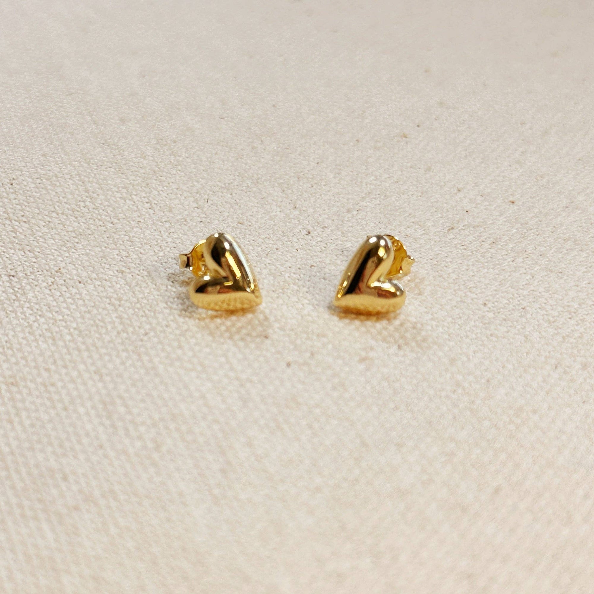 Mini Uneven Heart Studs