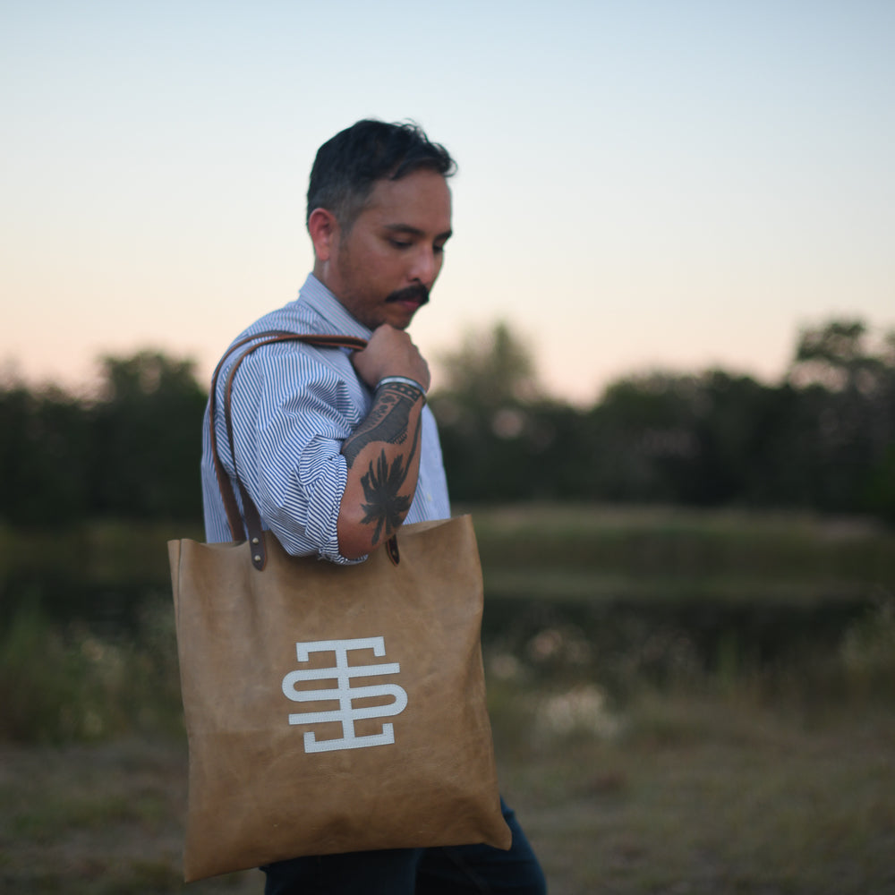 Stash Logo Tote | Fargo Camel