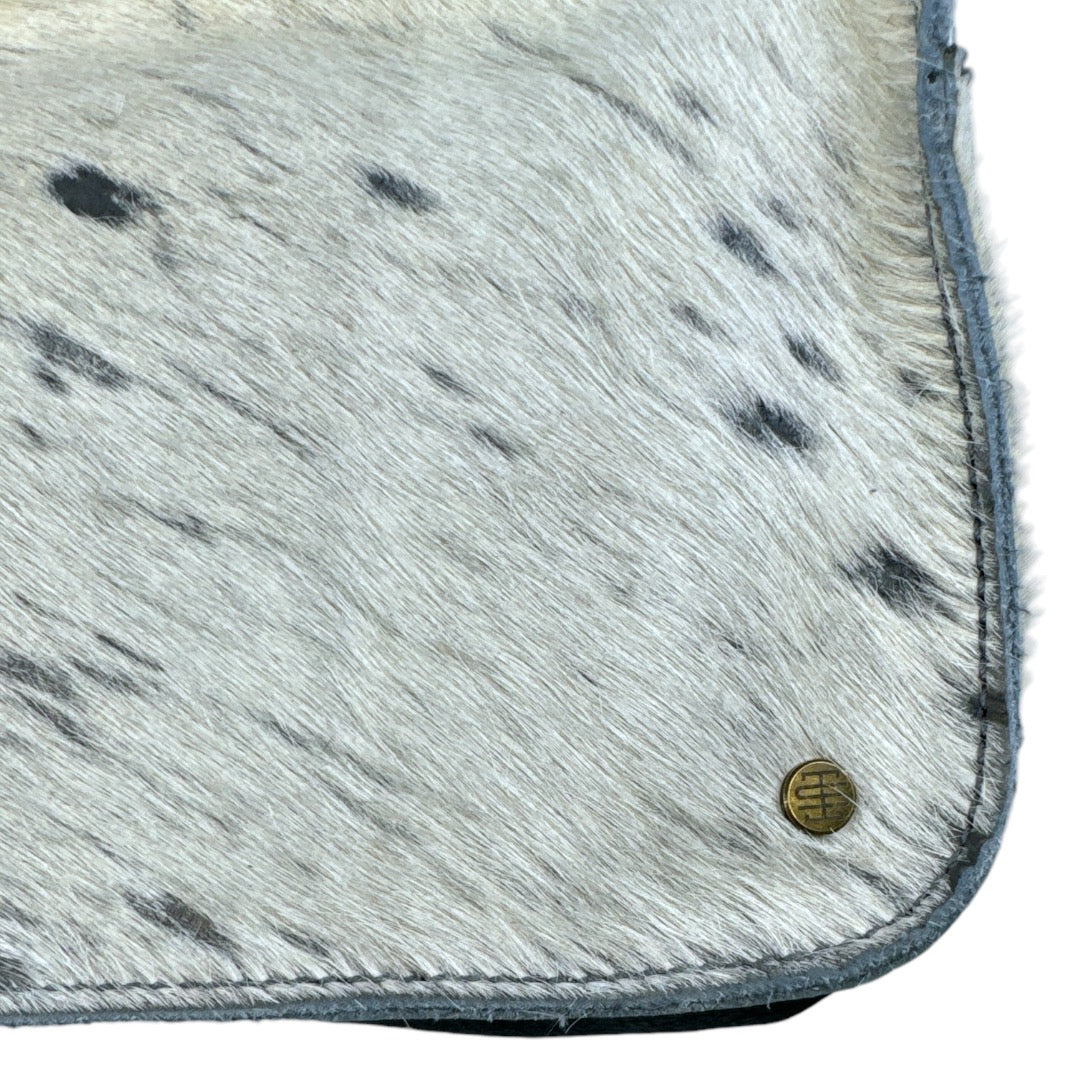 Dopp Kit | Gray Distressed Hair Hide