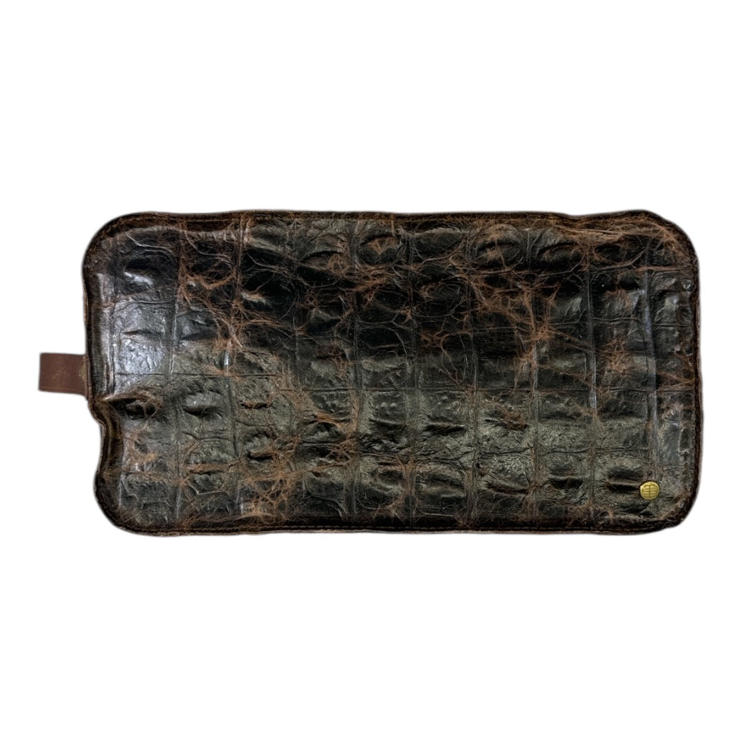 Dopp Kit | Brown Rustic Croc