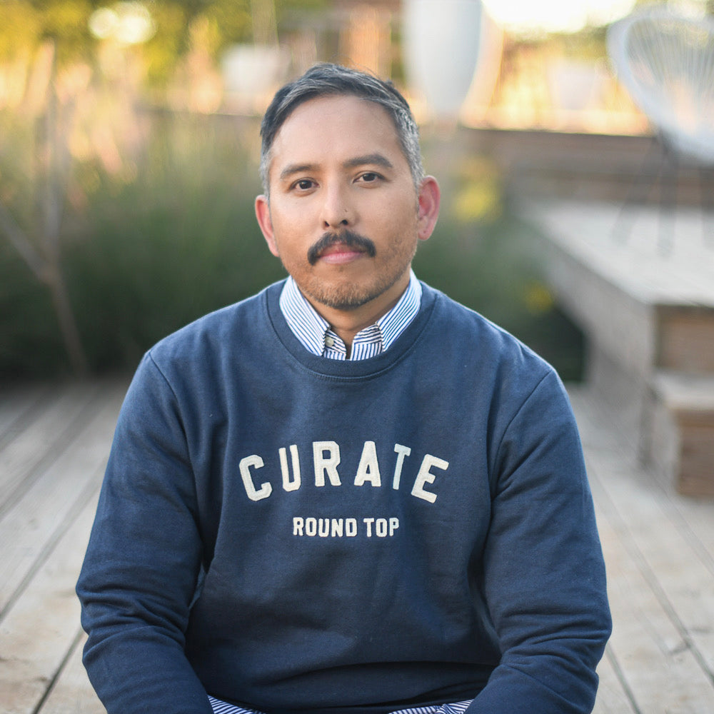 Curate Round Top Sweatshirt | Navy