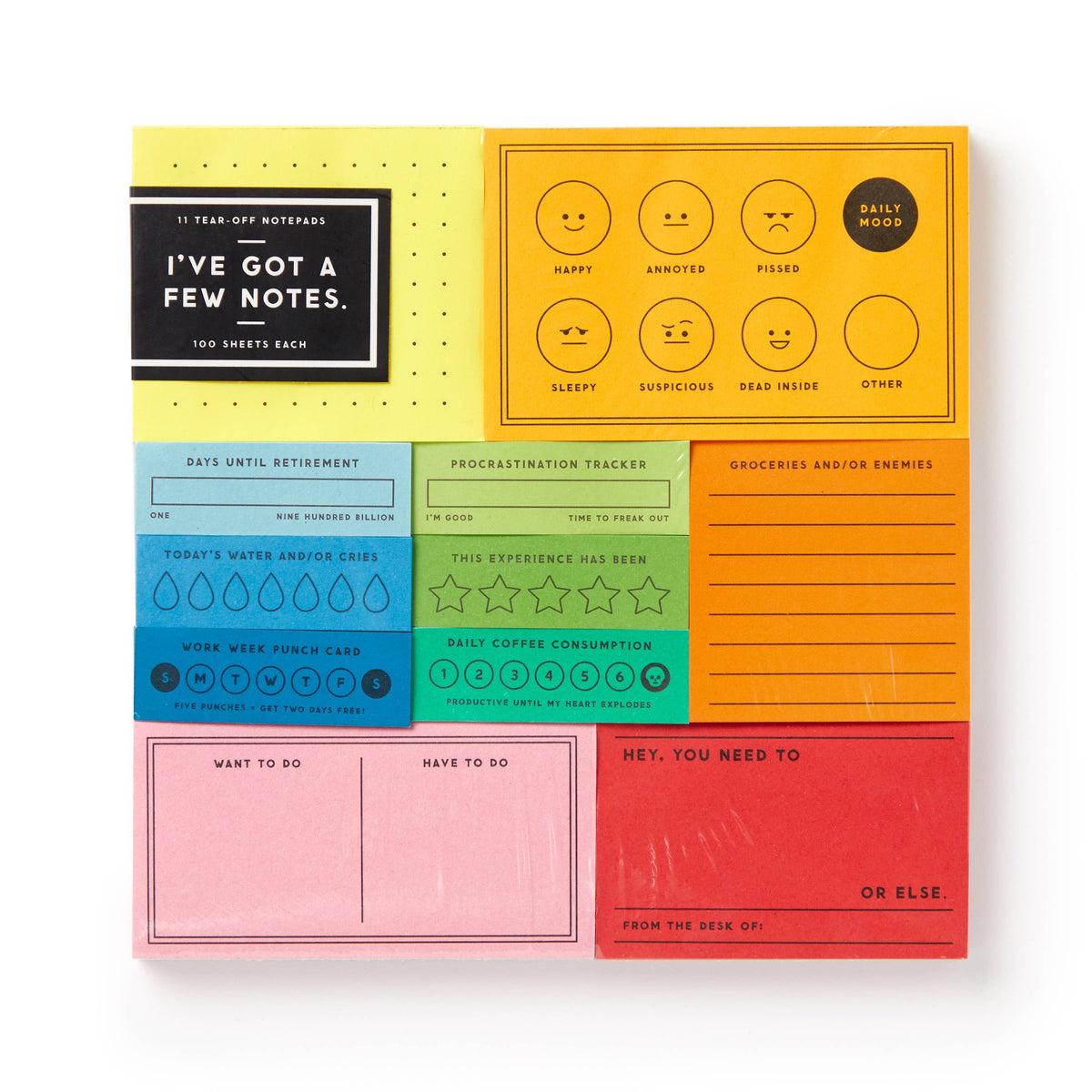 I&#39;ve Got A Few Notes | Tear-off Notepad Set