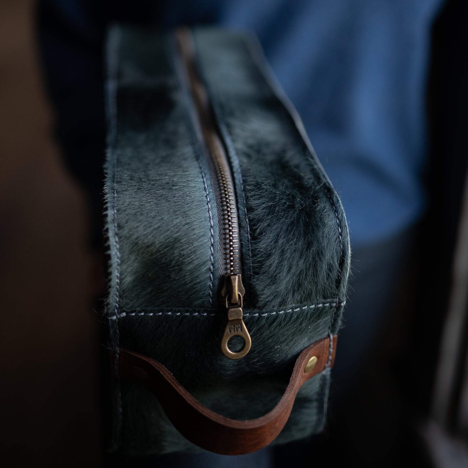 Dopp Kit | Pewter HH + Walnut Bison