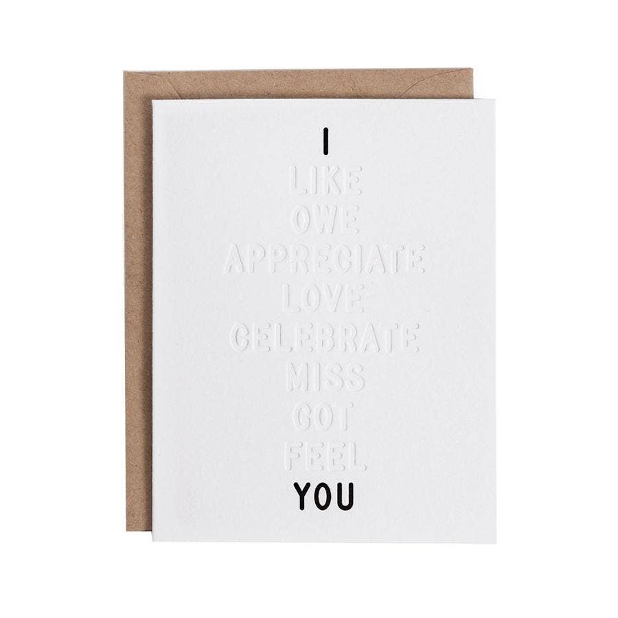 I &amp; You Color-in Greeting Card (3 Pack)