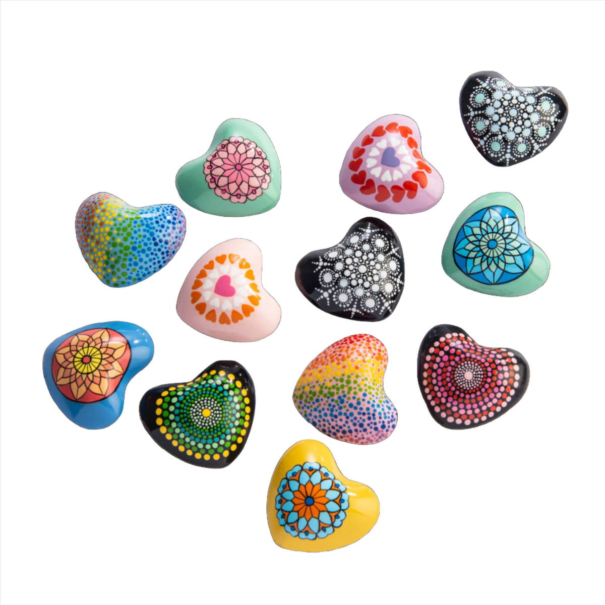 Mandala Chime Hearts