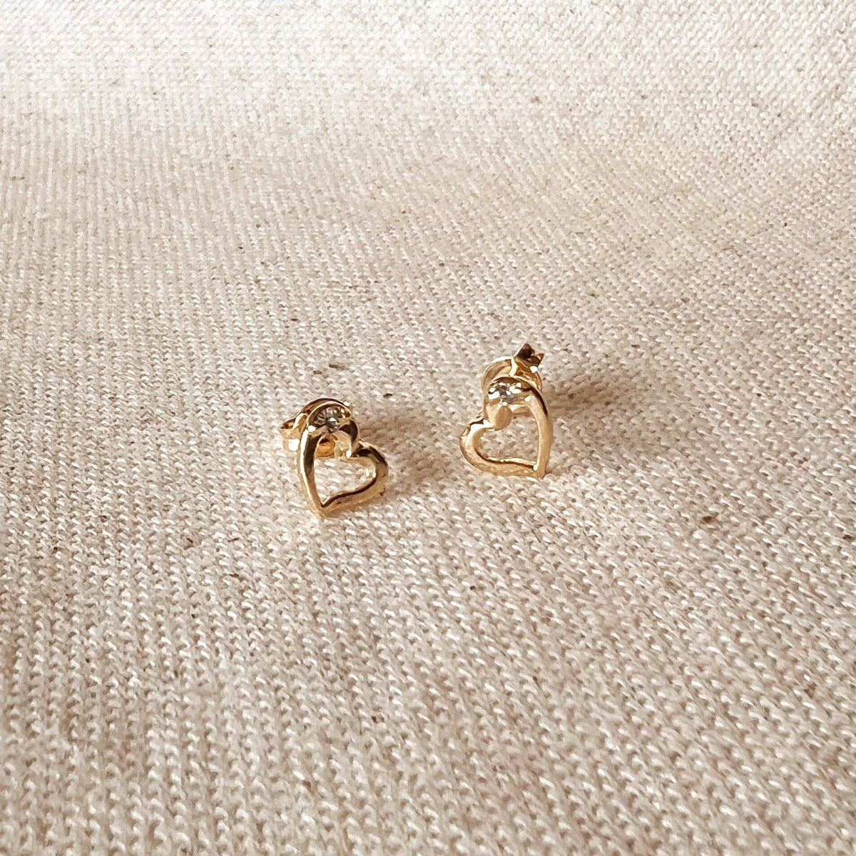 Dainty Heart Studs