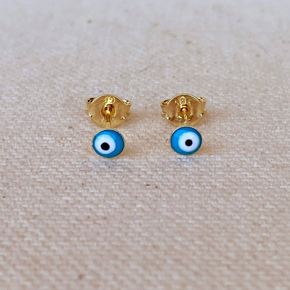 Evil Eye Studs | Aqua