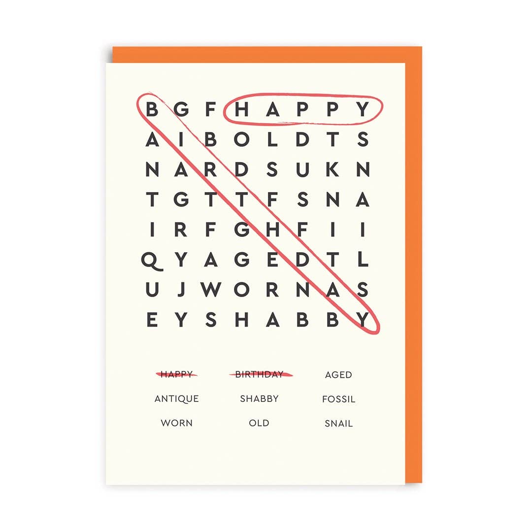 Happy Birthday Word Search