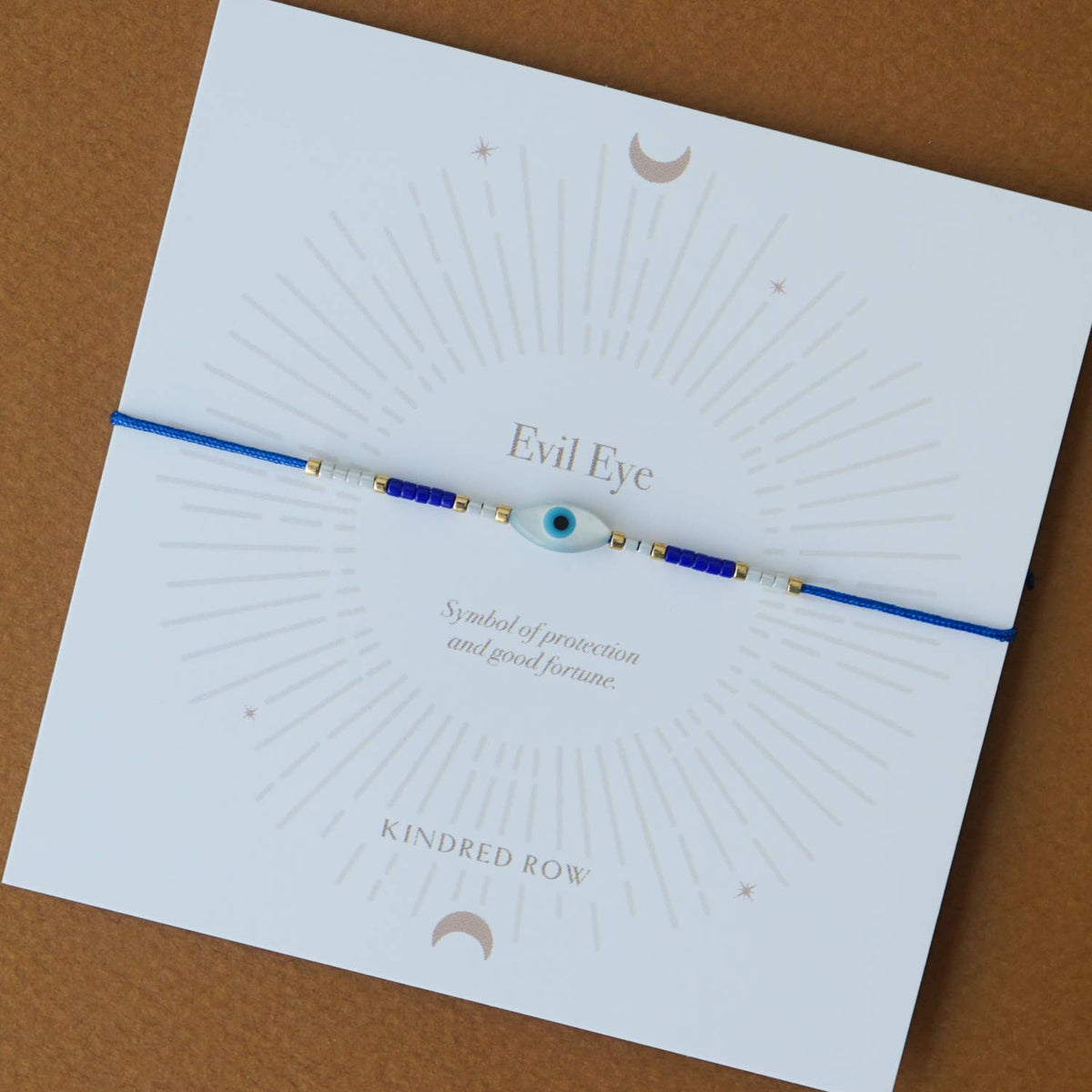 Evil Eye Cord Bracelet | Blue