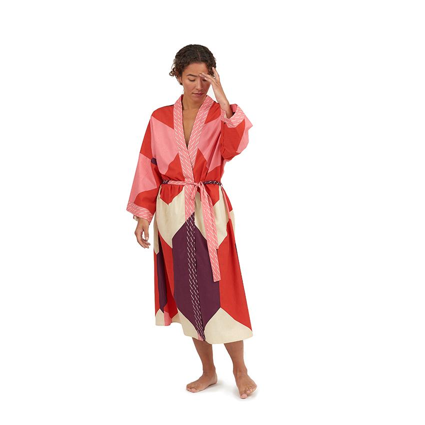 Sky Red Kimono